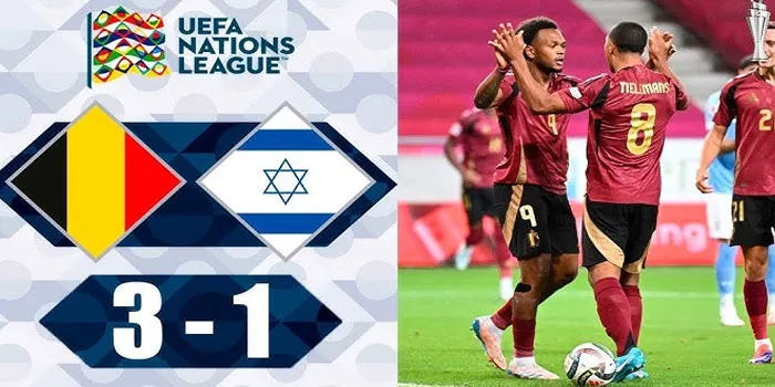 League A Grup 2 UEFA Nations League Belgia Berhasil Taklukkan Israel Dengan Skor 3-1